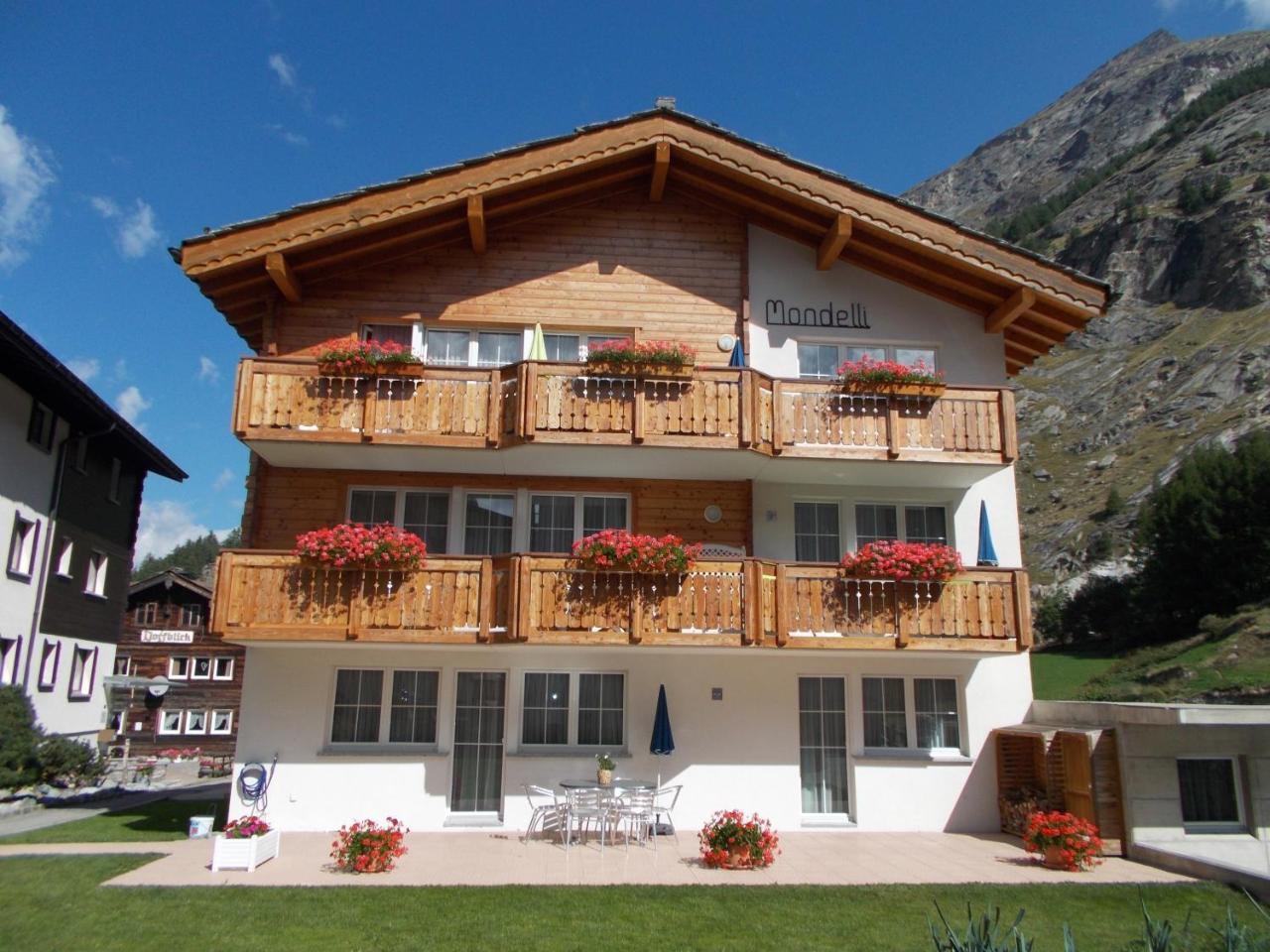 Haus Mondelli Lägenhet Saas-Almagell Exteriör bild